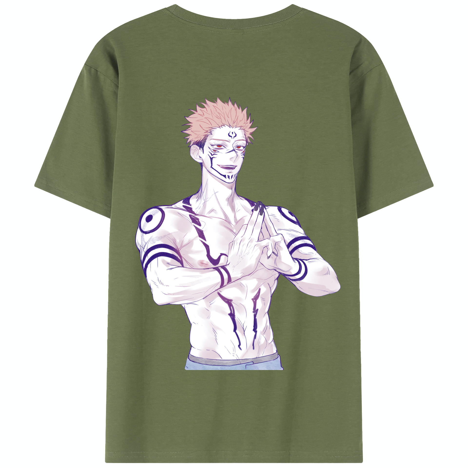 （画像用） 呪術廻戦 Jujutsu Kaisen 綿100％半袖Tシャツ（背面プリント）